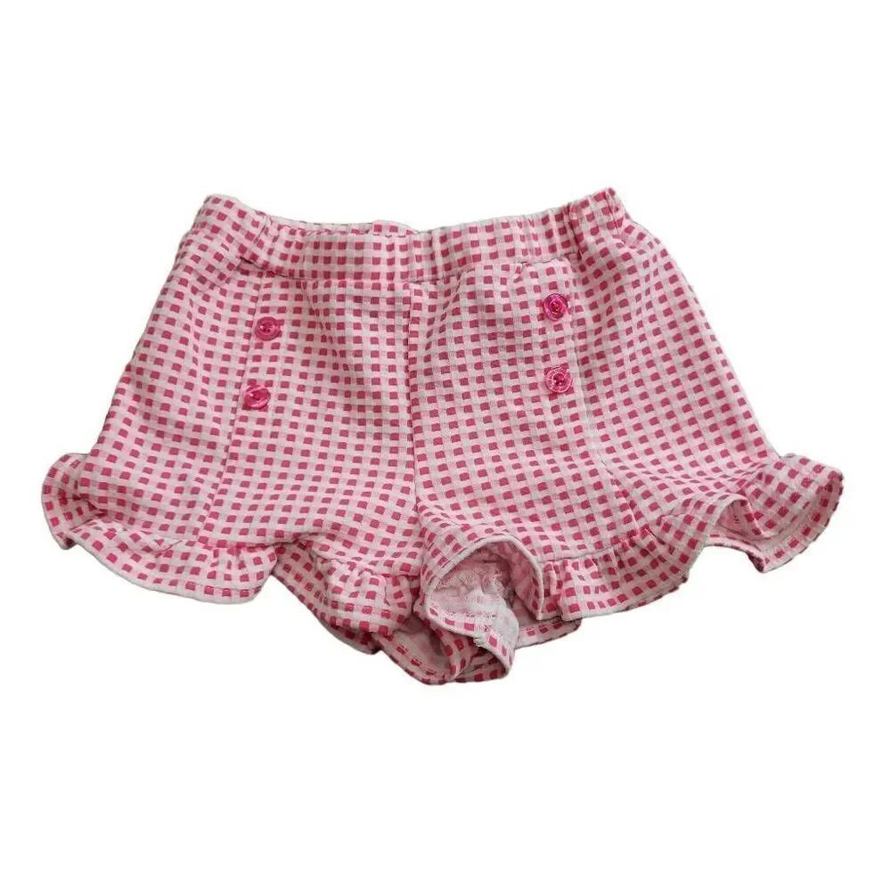 Juicy Couture gingham ruffle sailor shorts 6